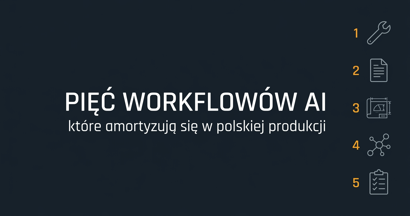 Five AI workflows that already pay off in European manufacturing