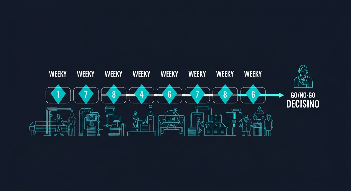 Pilot AI w fabryce w 8 tygodni: co możliwe, a co marketing